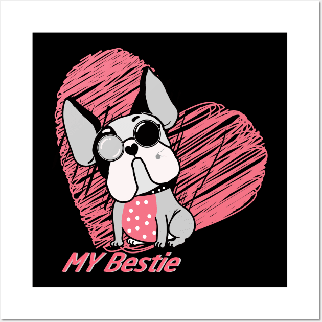 My Bestie puppy Wall Art by TrendsCollection